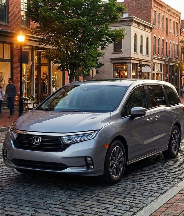 Certified Collision Repair minivan parked