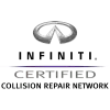 Infiniti certified logo Carrillo and Sons Collision Center